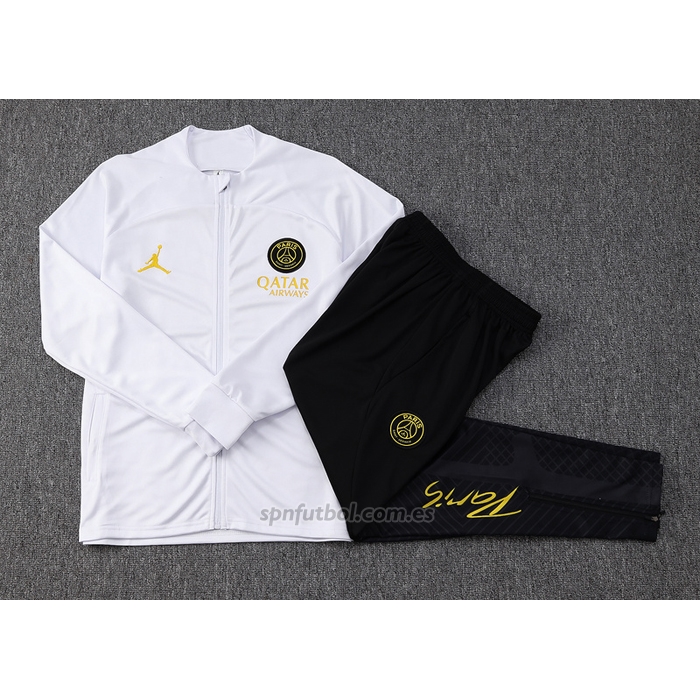 Chandal de Chaqueta del Paris Saint-Germain Jordan Nino 2023-2024 Blanco